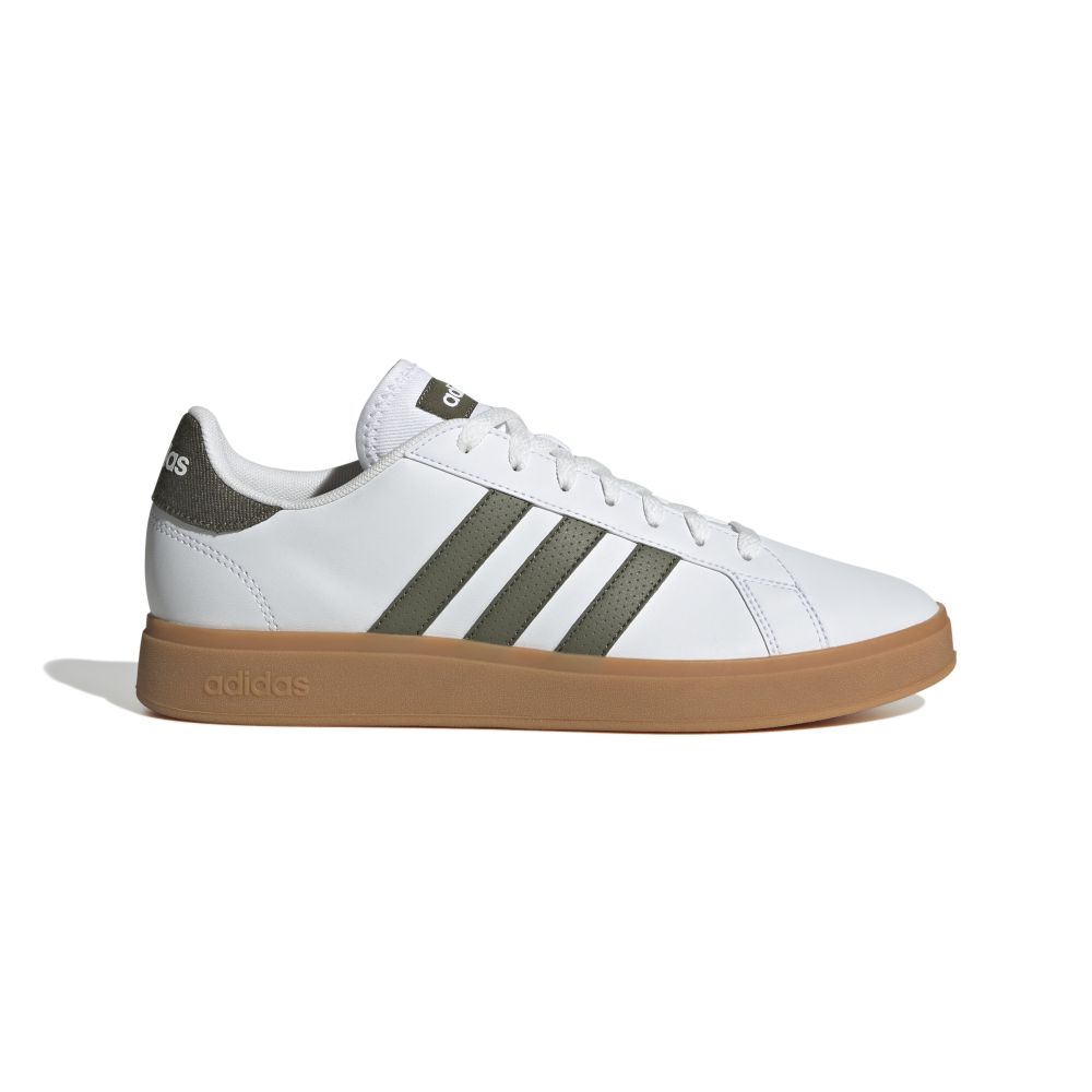 Tenis Hombre adidas Grand Court Base - Blanco-Verde