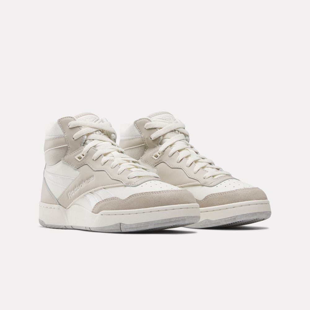 Tenis Mujer Reebok Classics Bb 4000 Li Mid - Blanco-Gris