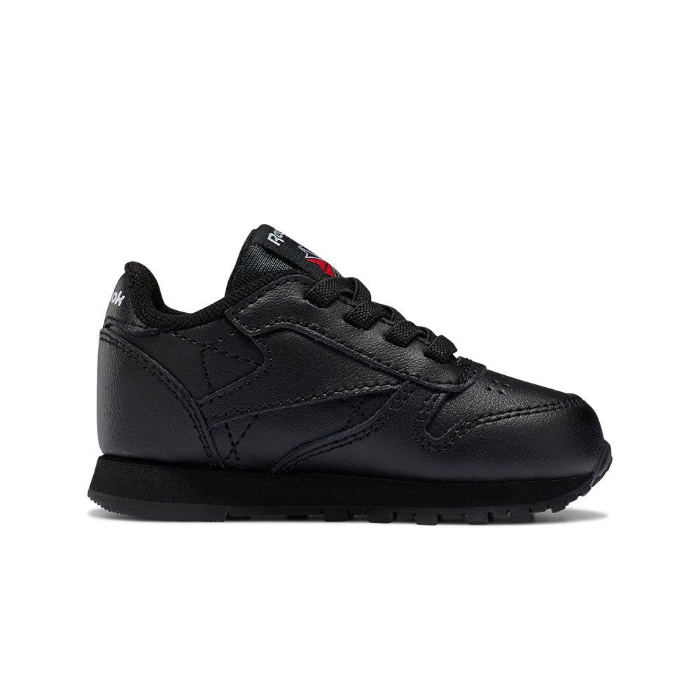 Tenis Niño (Bebe) Reebok Leather -Negro