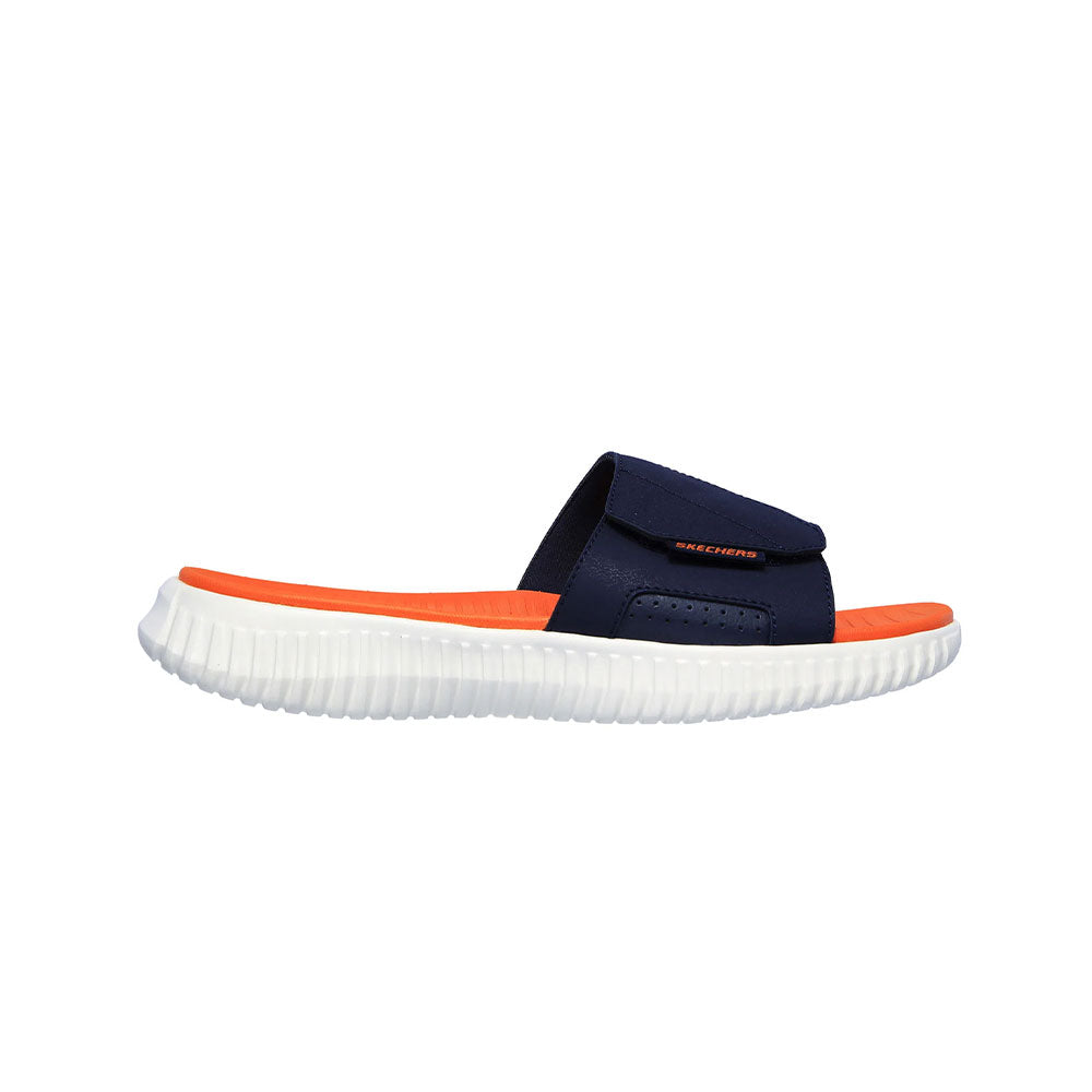 Sandalias Hombre Skechers Elite Flex - Azul - Naranja