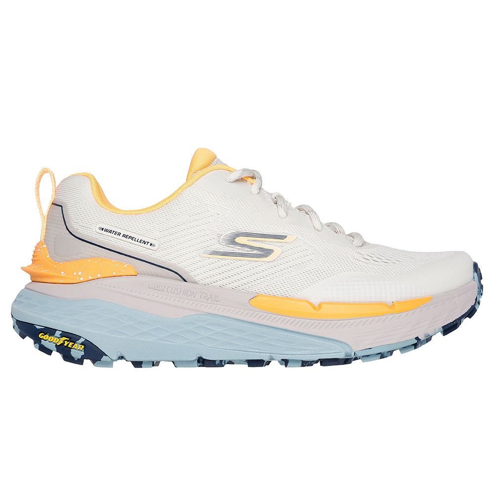 Tenis Mujer Skechers Max Cushioning - Blanco-Amarillo