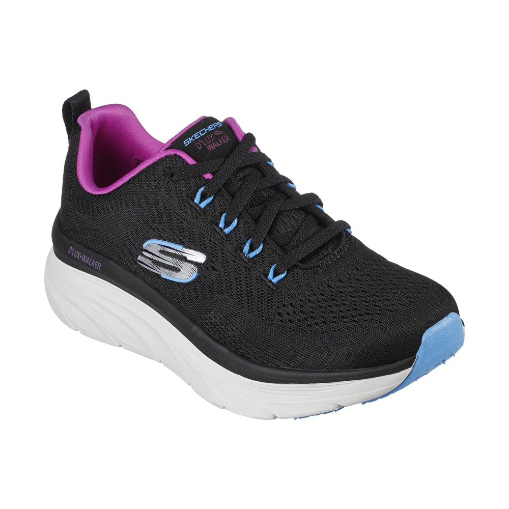 Tenis Running Skechers D'Lux Walker - Fresh Finesse - Negro