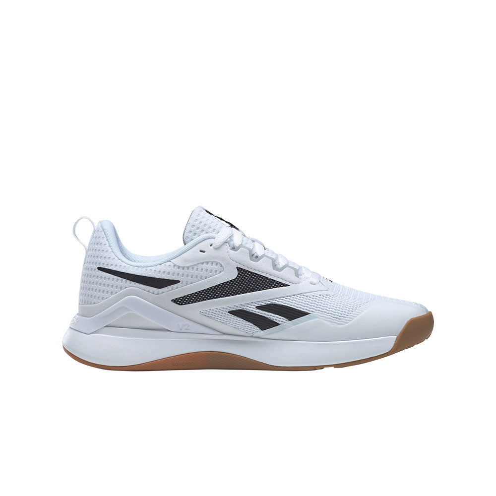 Tenis Hombre Reebok Nanoflex V2- Blanco Negro