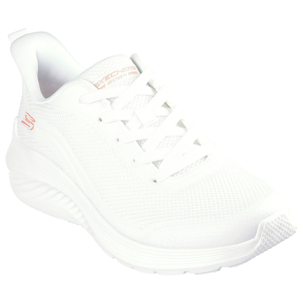 Tenis Skechers Mujer Bobs Squad Wave - Blanco