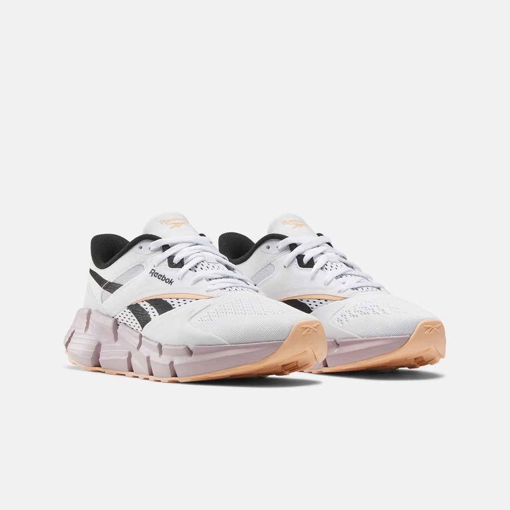 Tenis Reebok Mujer Zig Dynamica 5 - Blanco - Rosado