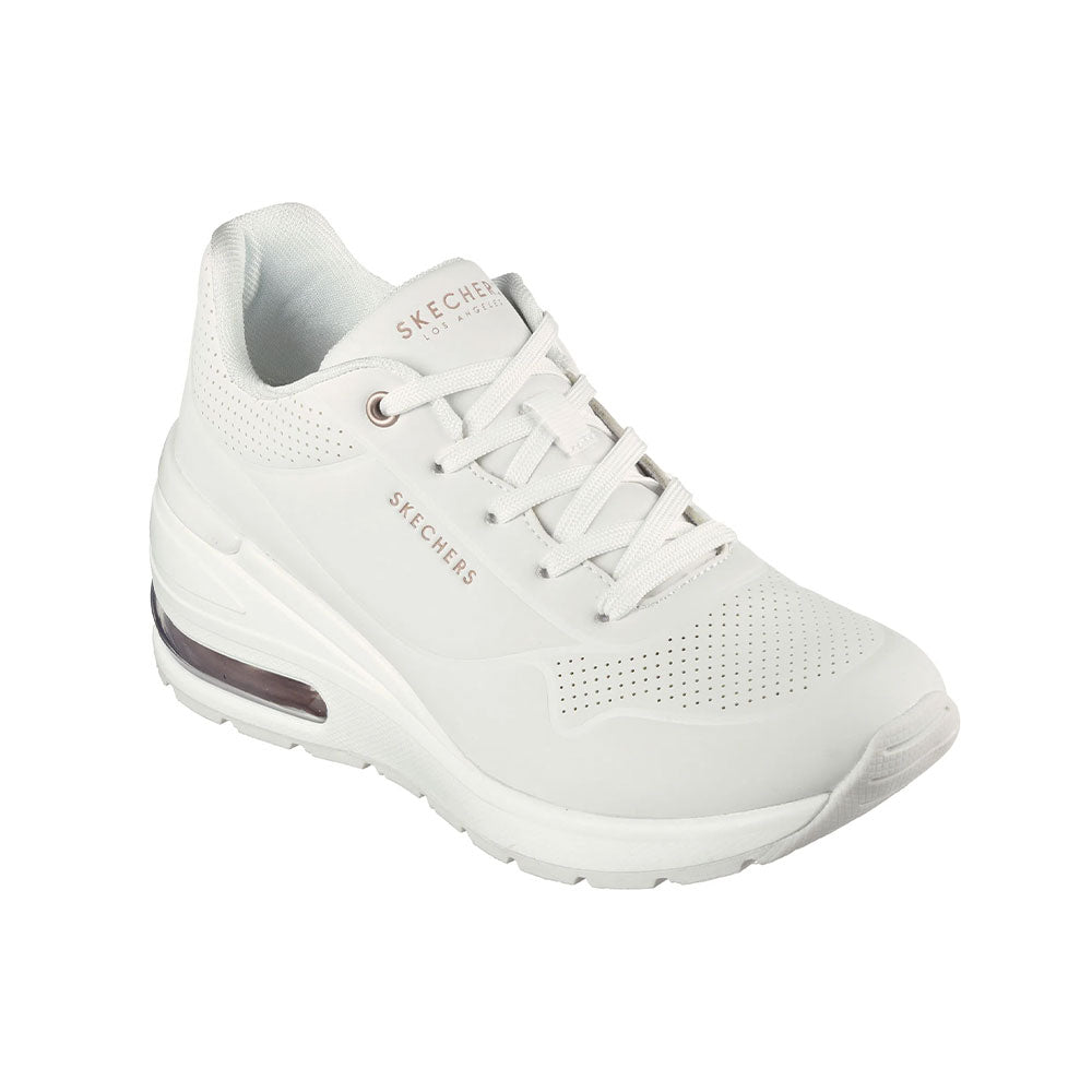 Tenis Lifestyle Skechers Million Air Elevated - Blanco