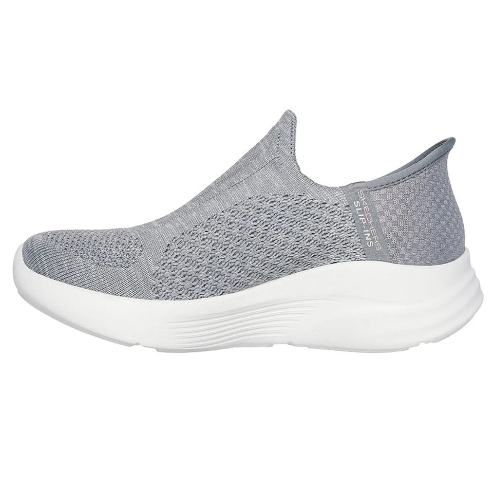 Tenis Skechers Mujer Relaxed FI - Gris
