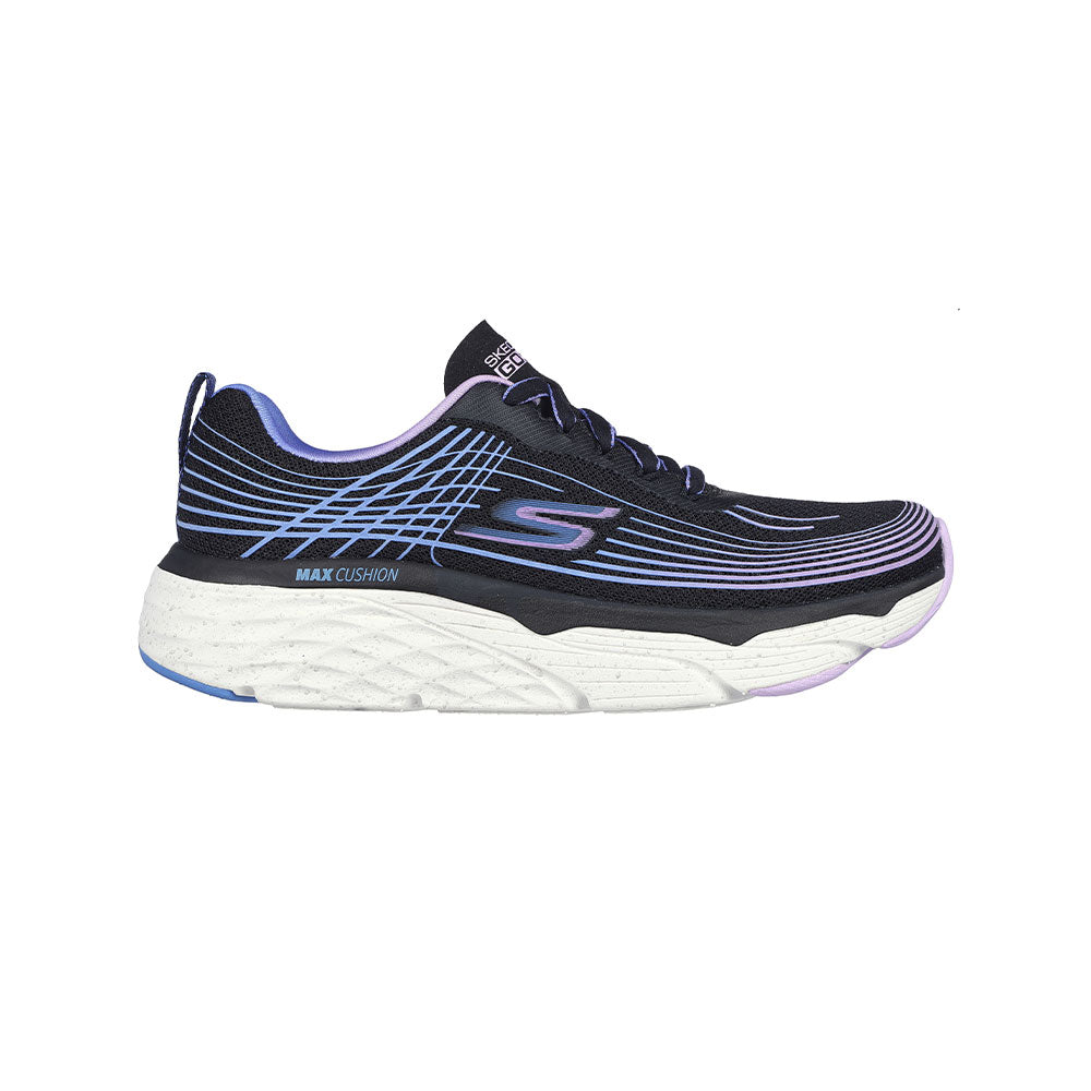 Tenis Mujer Skechers Max CushioningElite - Negro - Morado