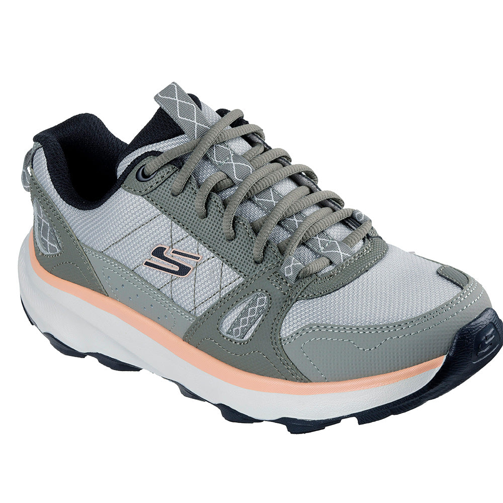 Tenis Skechers Mujer Ridge Oak - Gris - Blanco