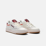 Tenis Reebok MujerClub C 85 - Blanco - Vinotinto