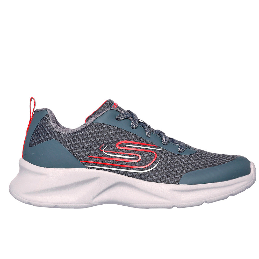 Tenis Skechers Kids Dynamatic-Voronox - Gris - Blanco