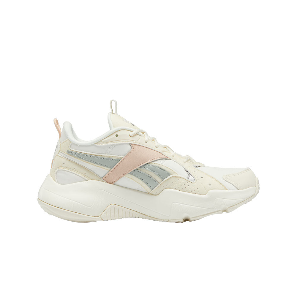 Tenis Mujer Reebok Restyle Turbo- Beige-Blanco