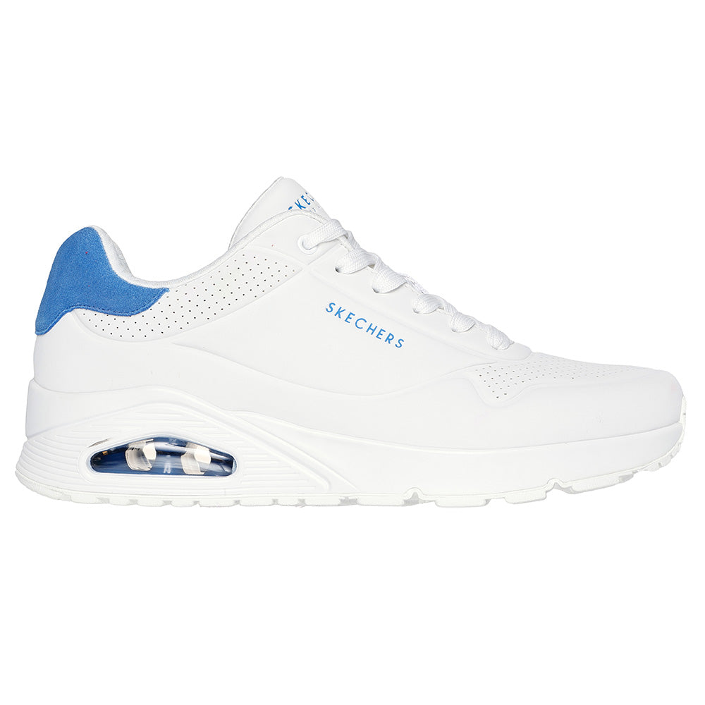 Tenis Skechers Hombre Uno Suited On Air - Blanco-Azul