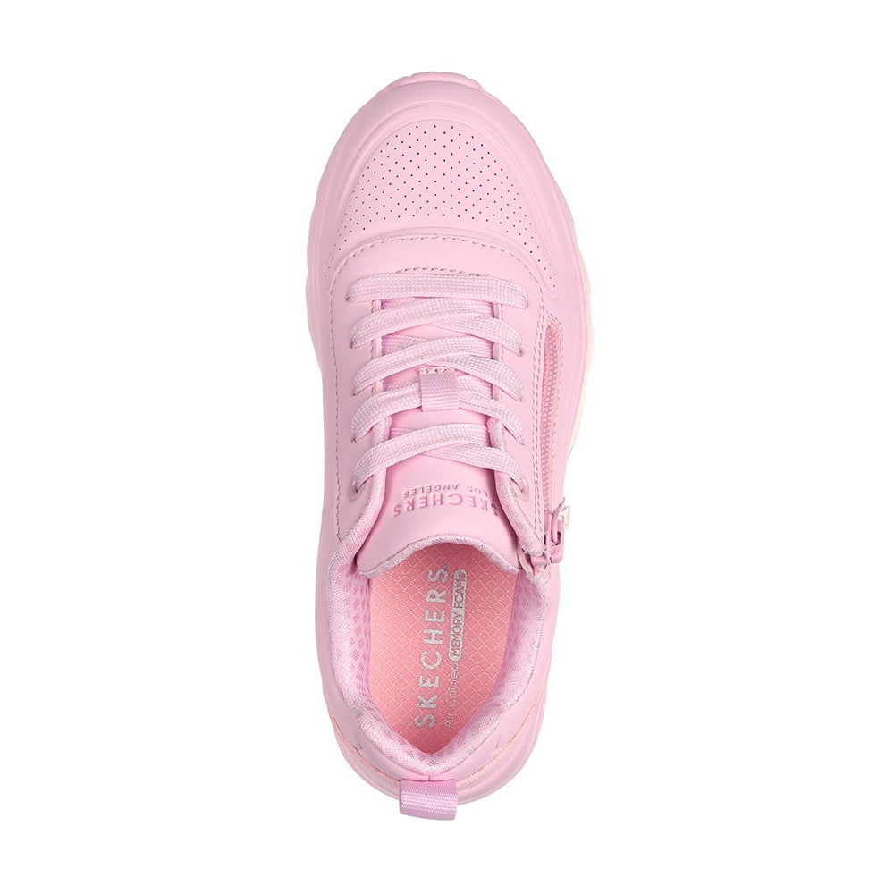 Tenis Skechers Kids Fashion Uno Lite Easy Zip - Rosado