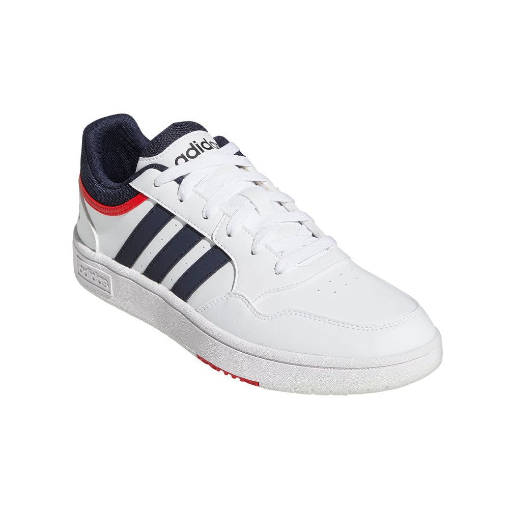 Tenis Hombre adidas Hoops 3.0 - Blanco-Azul