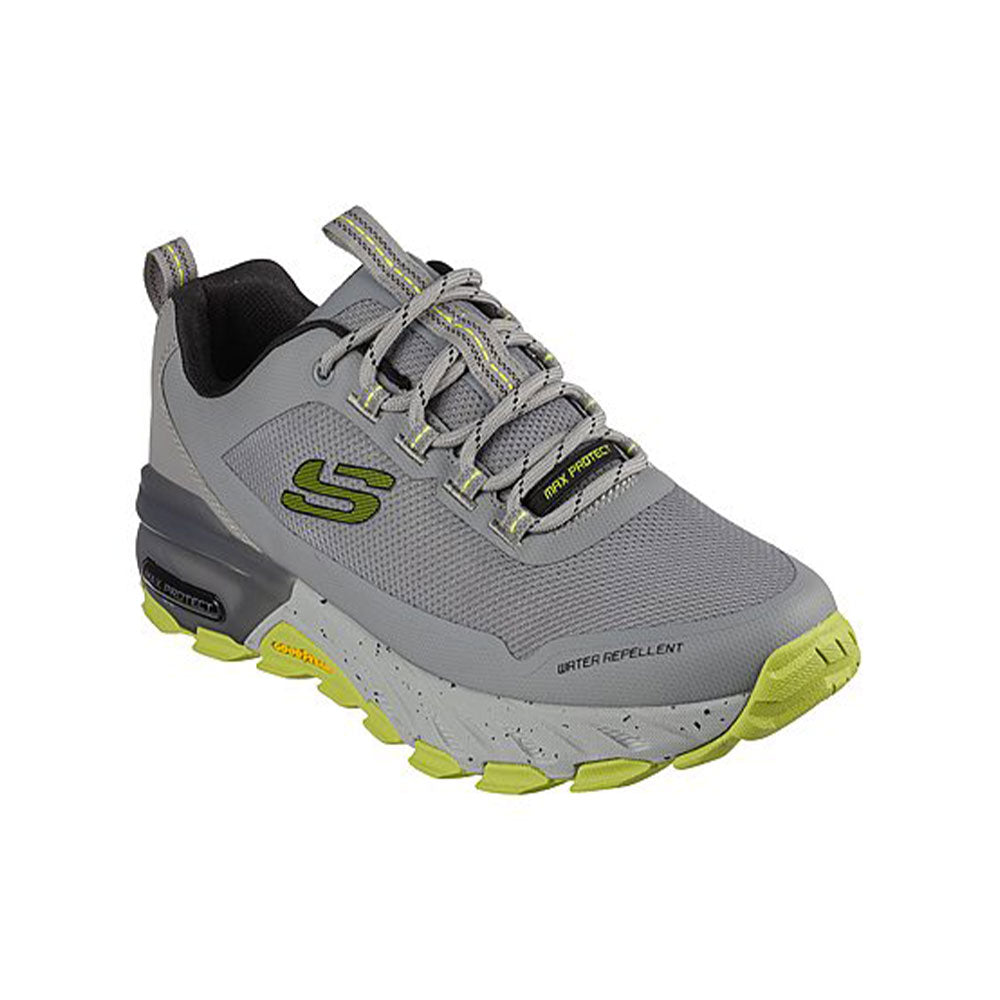 Tenis Hombre Skechers Max Protect - Gris - Verde