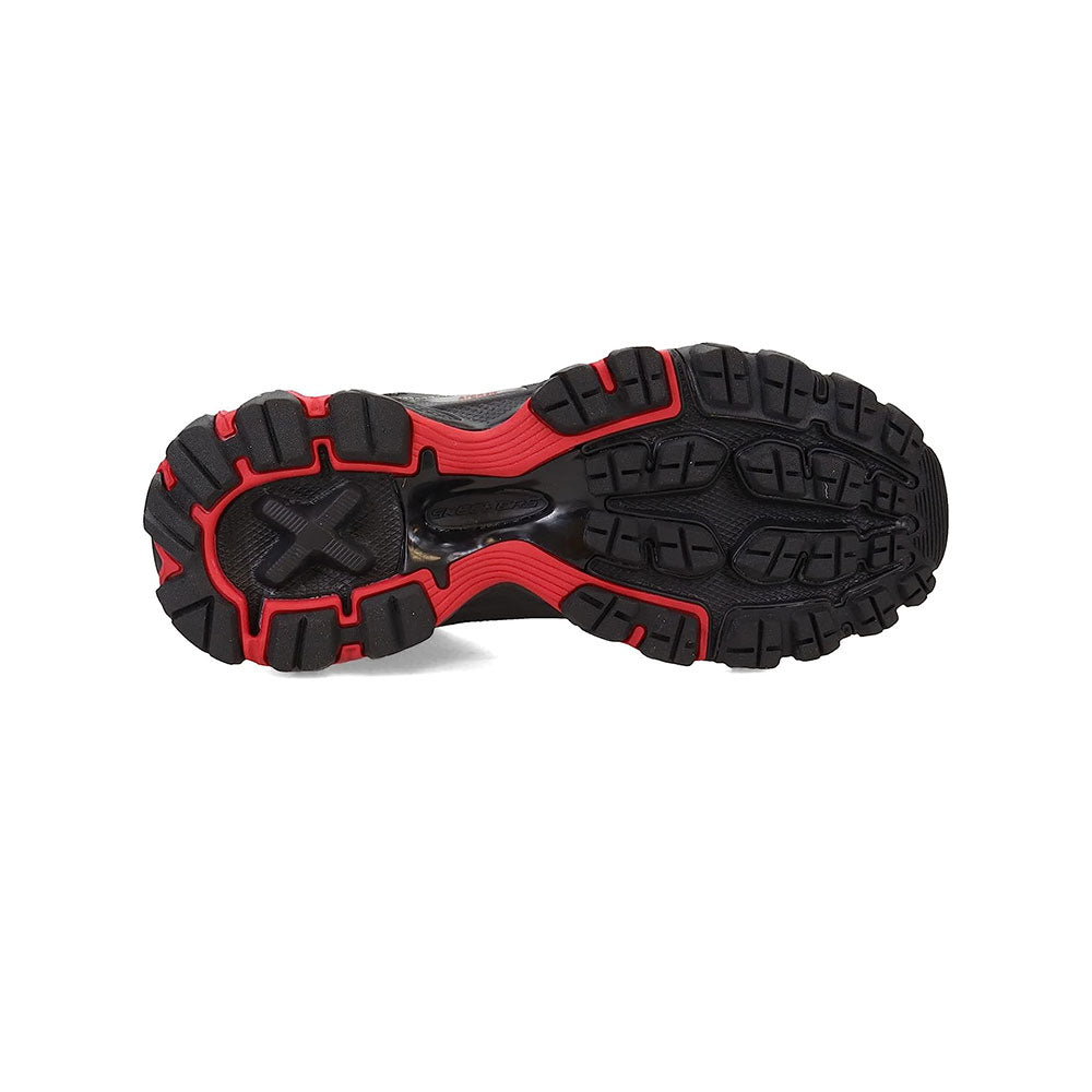 Tenis Hombre Skechers Arch FitAkhidime - Negro-Rojo