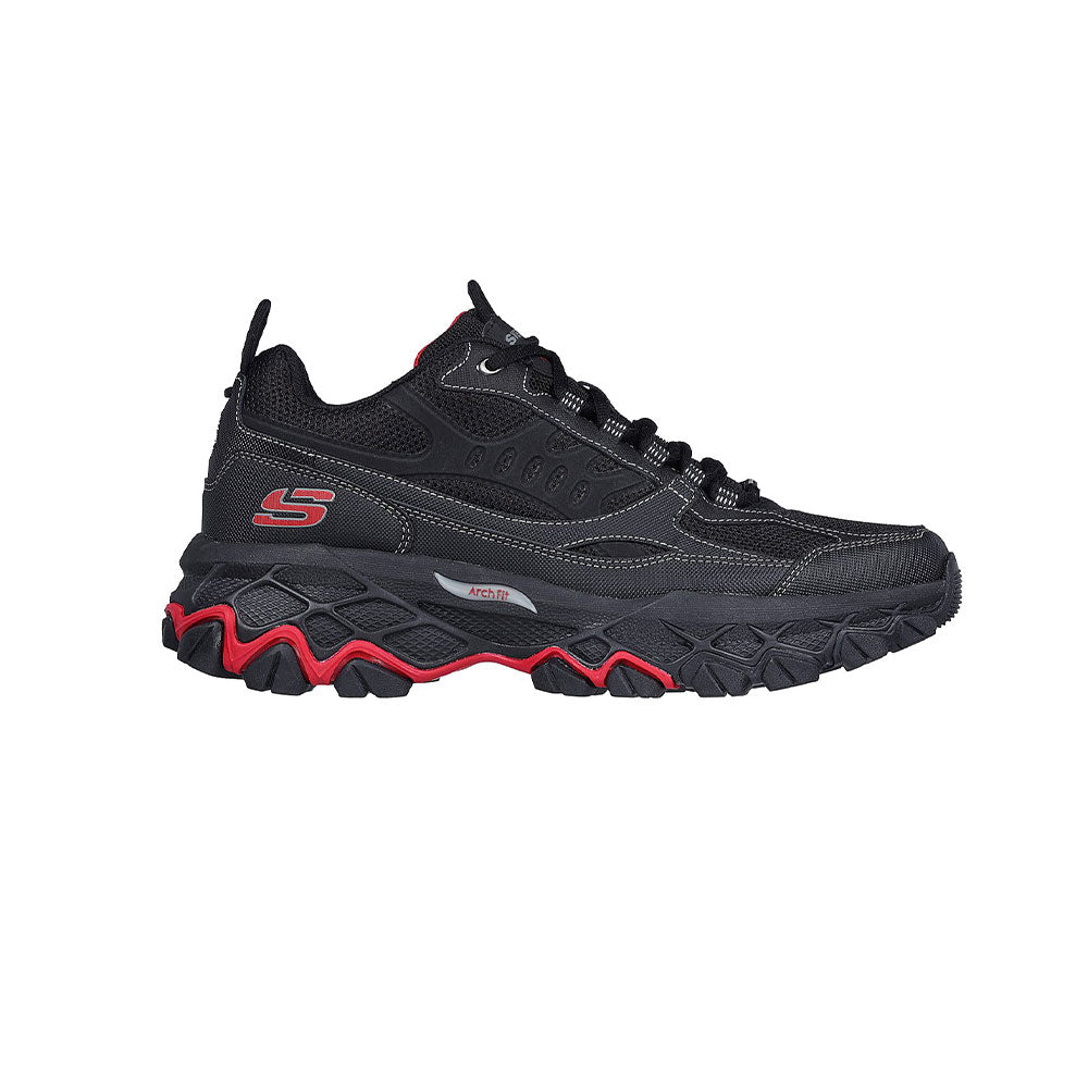 Tenis Hombre Skechers Arch FitAkhidime - Negro-Rojo