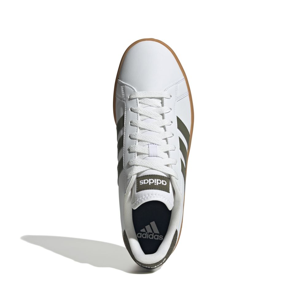 Tenis Hombre adidas Grand Court Base - Blanco-Verde