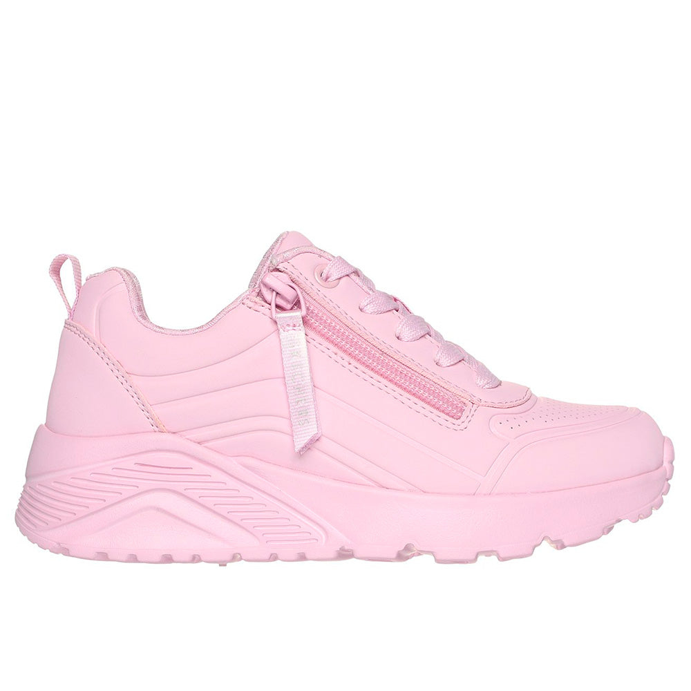 Tenis Skechers Kids Fashion Uno Lite Easy Zip - Rosado