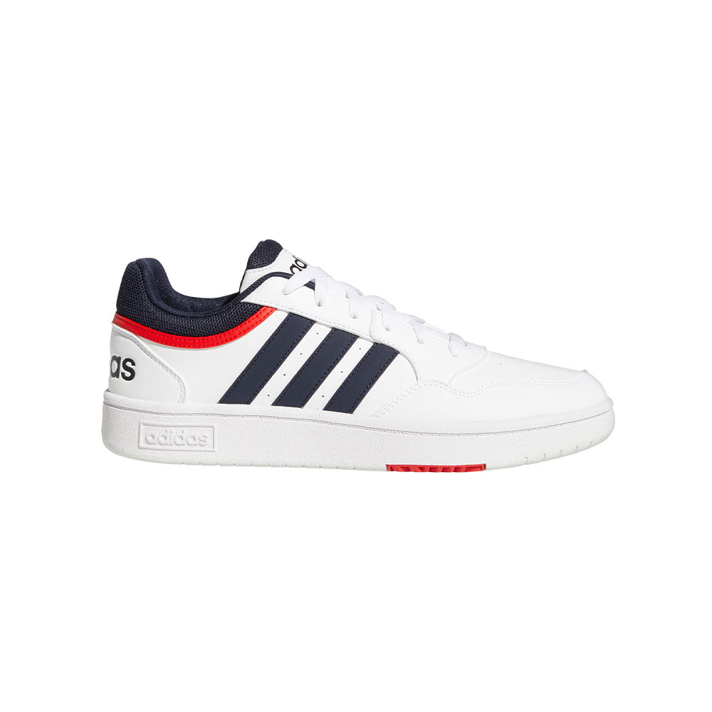 Tenis Hombre adidas Hoops 3.0 - Blanco-Azul