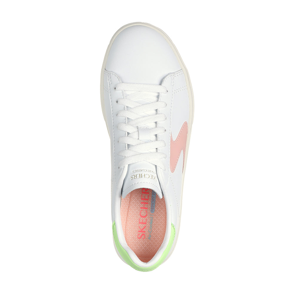 Tenis Mujer Skechers Top Grade - Blanco-Rosa