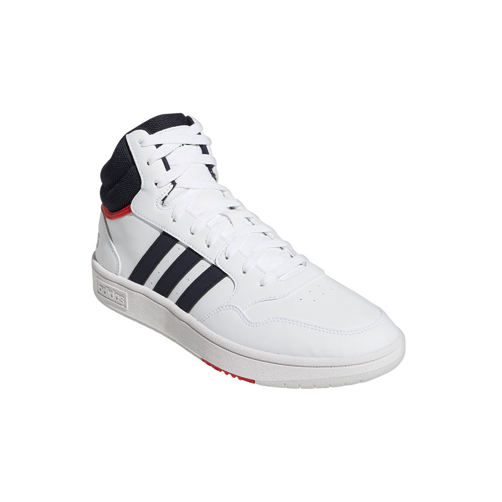 Tenis Hombre adidas Hoops 3.0 - Blanco-Azul