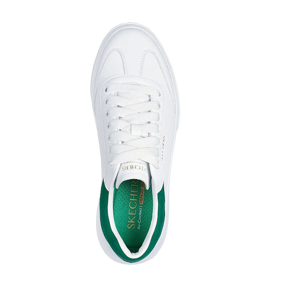 Tenis Mujer Skechers Cardova Classic - Blanco-Verde