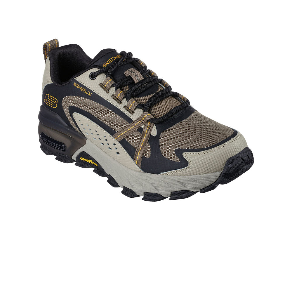 Tenis Hombre SkechersMax Protect- Verde-Gris