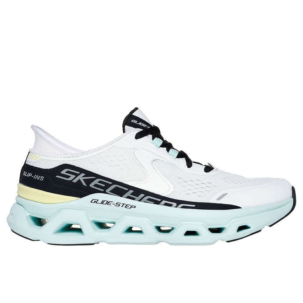 Tenis Skechers Mujer Glide-Step Atlus - Blanco - Negro