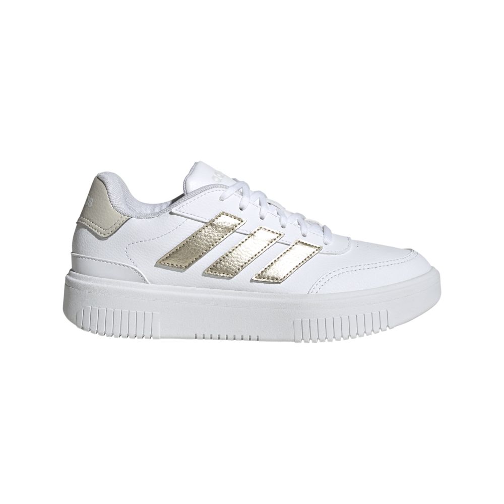 Tenis Mujer Adidas Courtblock Bold - Blanco-Dorado