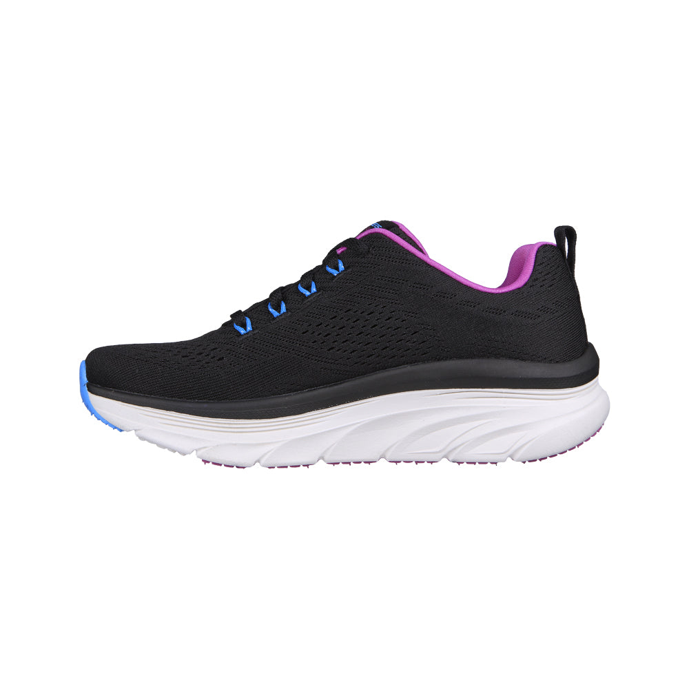 Tenis Running Skechers D'Lux Walker - Fresh Finesse - Negro