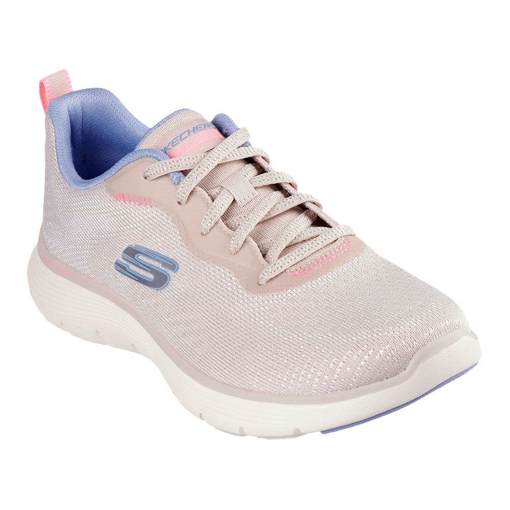 Tenis Skechers MujerFlex Appeal 5.0- Biege - Blanco