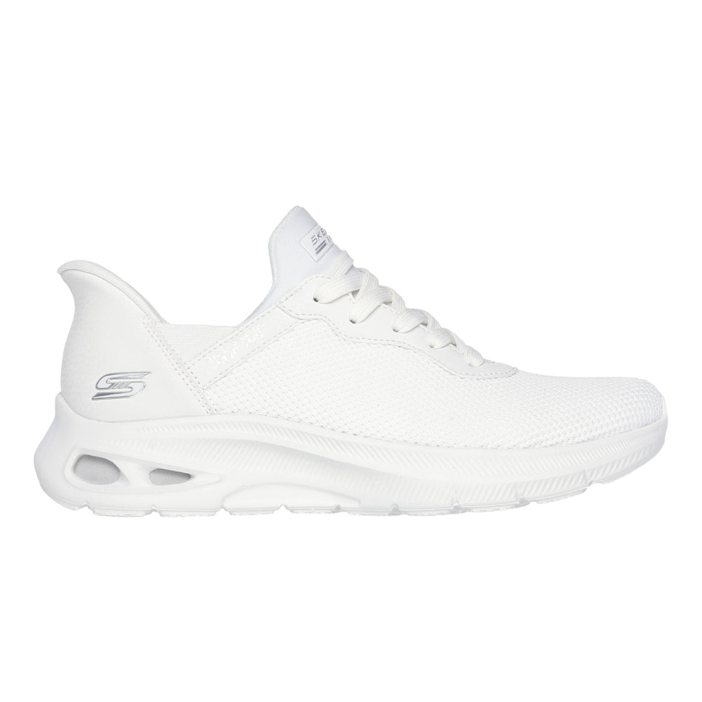 Tenis Mujer Skechers Slip Ins Bobs Sport - Blanco