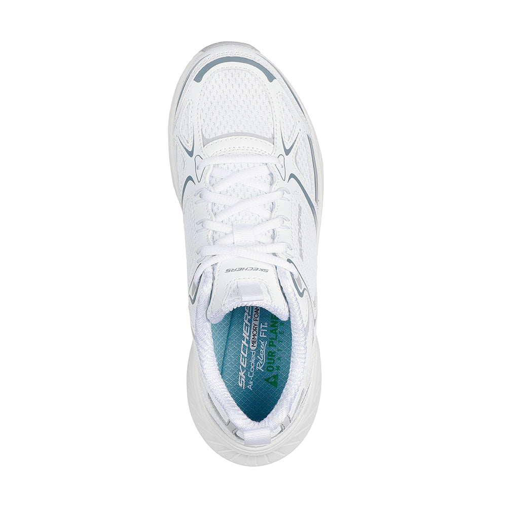 Tenis Skechers Mujer Edgeride-Silver Eclipse - Blanco