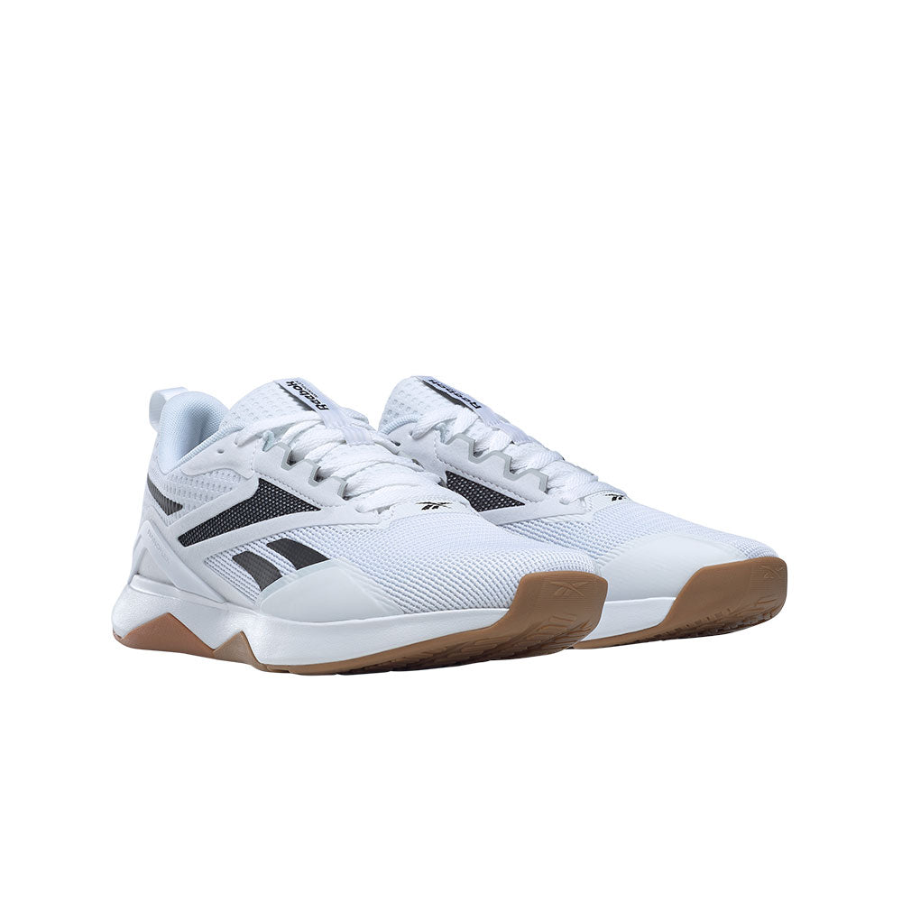 Tenis Hombre Reebok Nanoflex V2- Blanco Negro