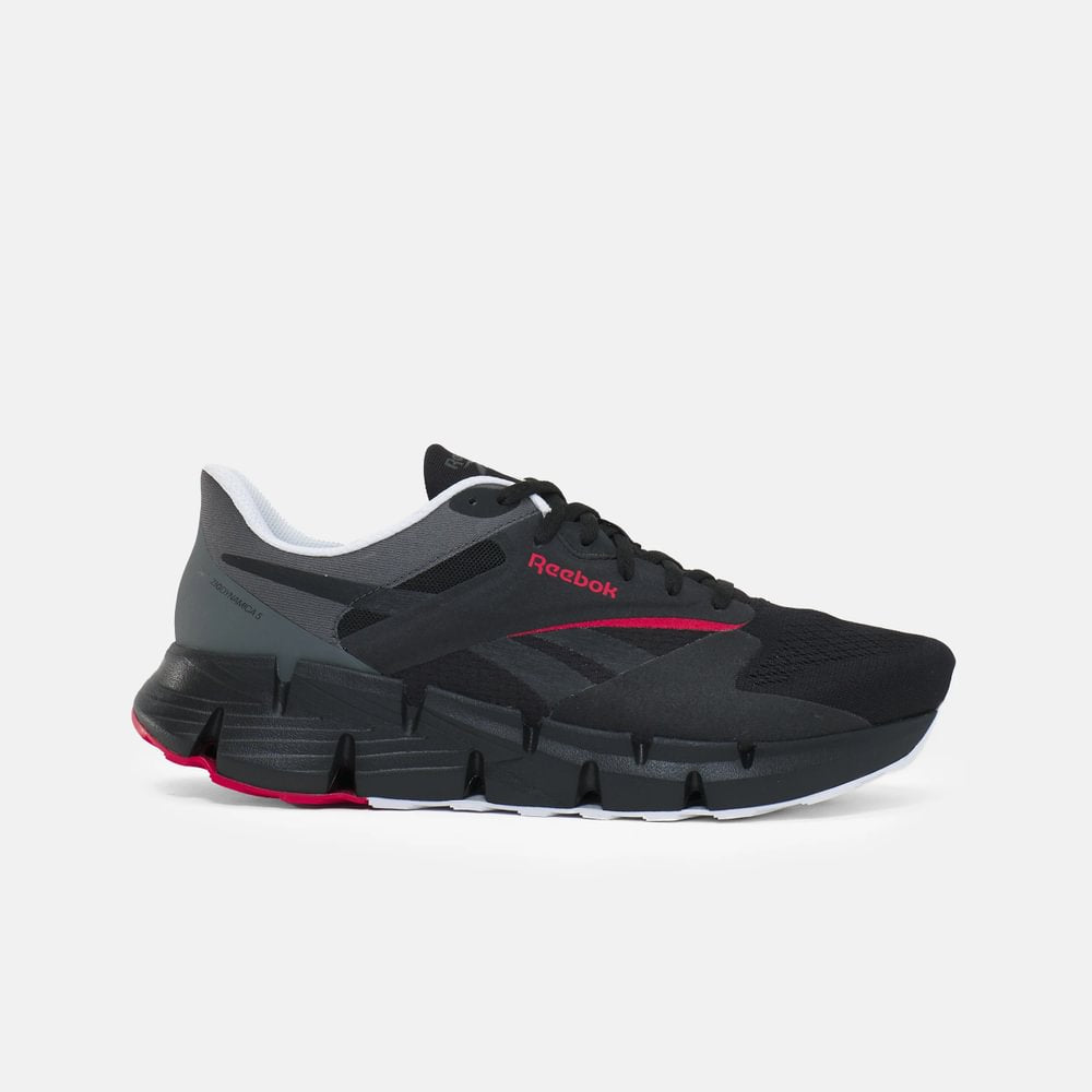 Tenis Reebok Hombre Zig Dynamica 5 - Negro - Rojo