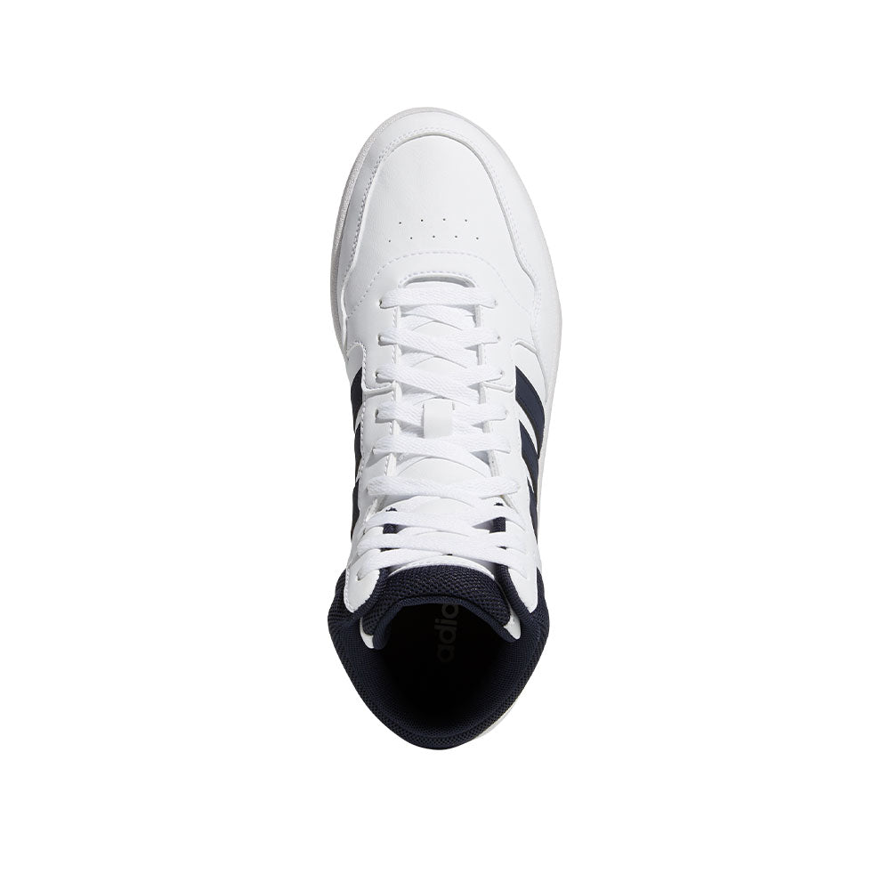 Tenis Hombre adidas Hoops 3.0 - Blanco-Azul