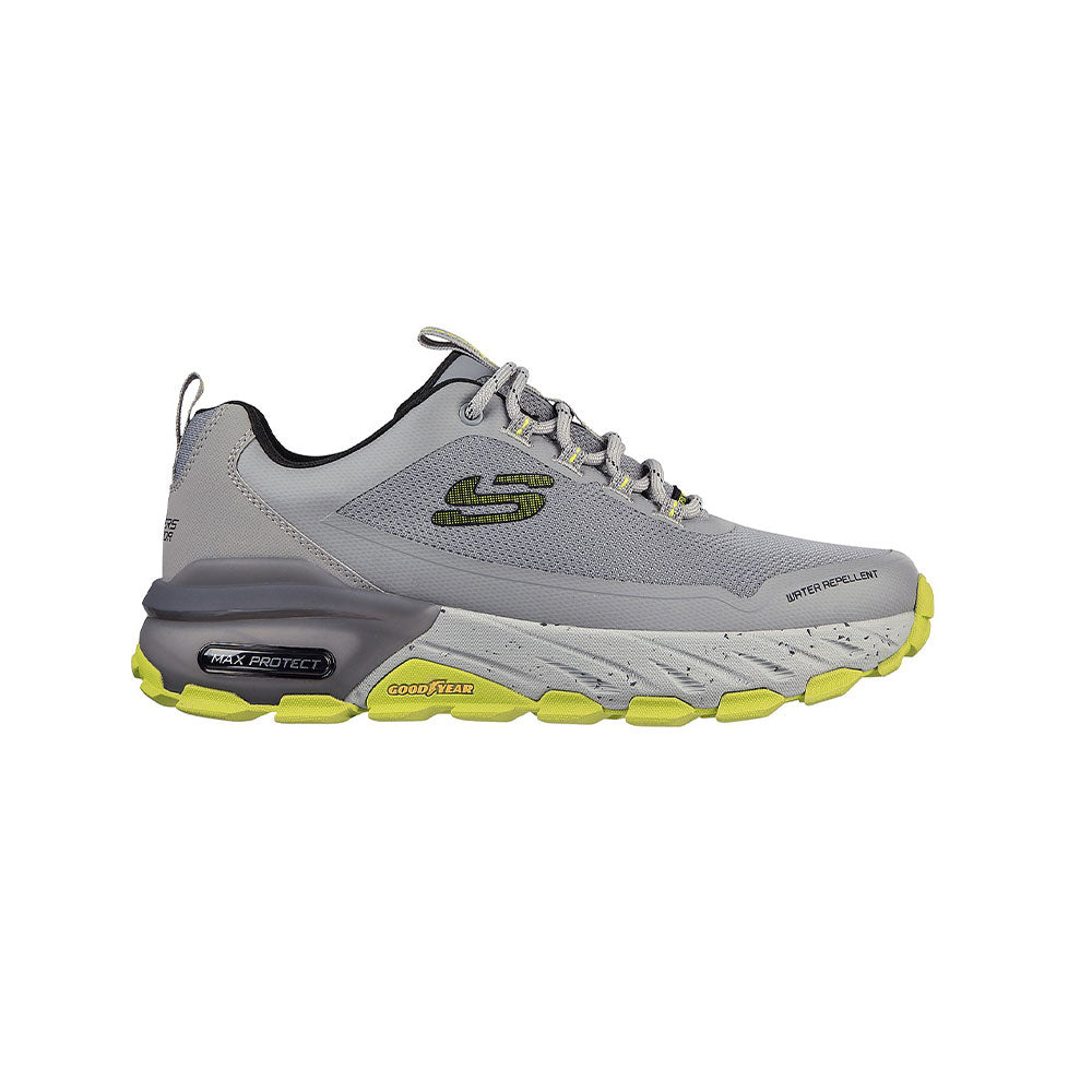 Tenis Hombre Skechers Max Protect - Gris - Verde