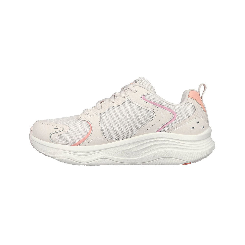 Tenis Mujer Skechers Dlux Fitness - Blanco-Rosado