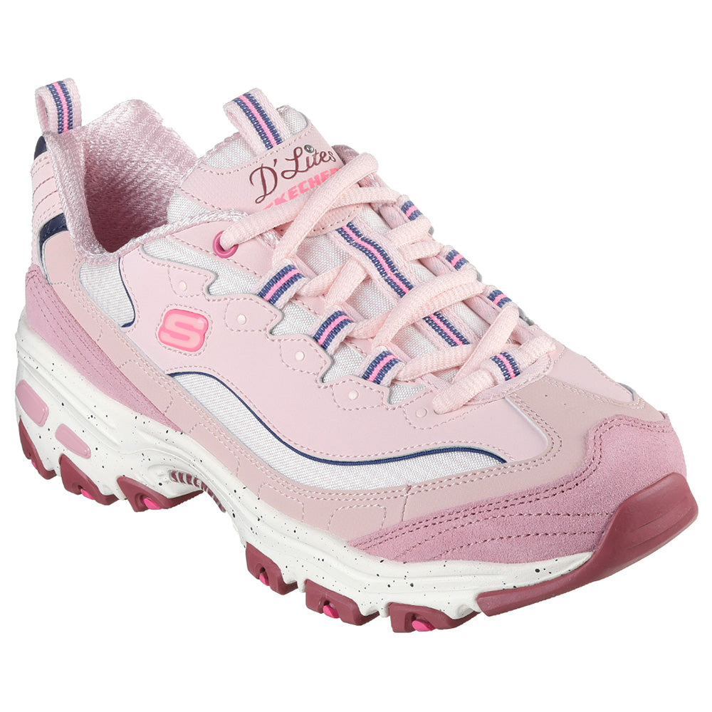 Tenis Skechers Mujer Dlites Bold Views - Rosado