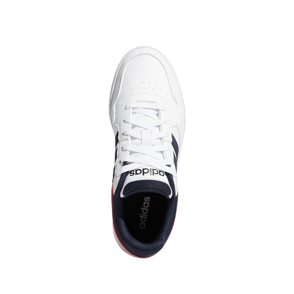 Tenis Hombre adidas Hoops 3.0 - Blanco-Azul