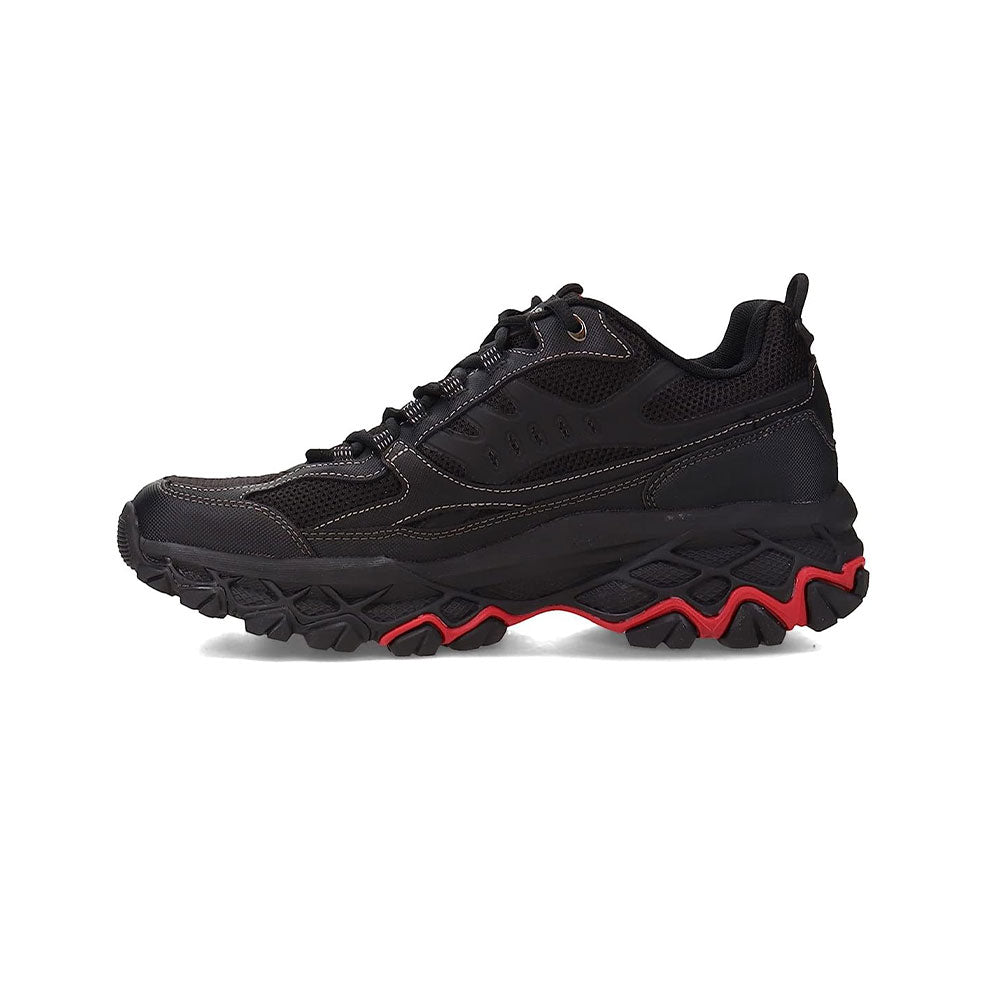 Tenis Hombre Skechers Arch FitAkhidime - Negro-Rojo