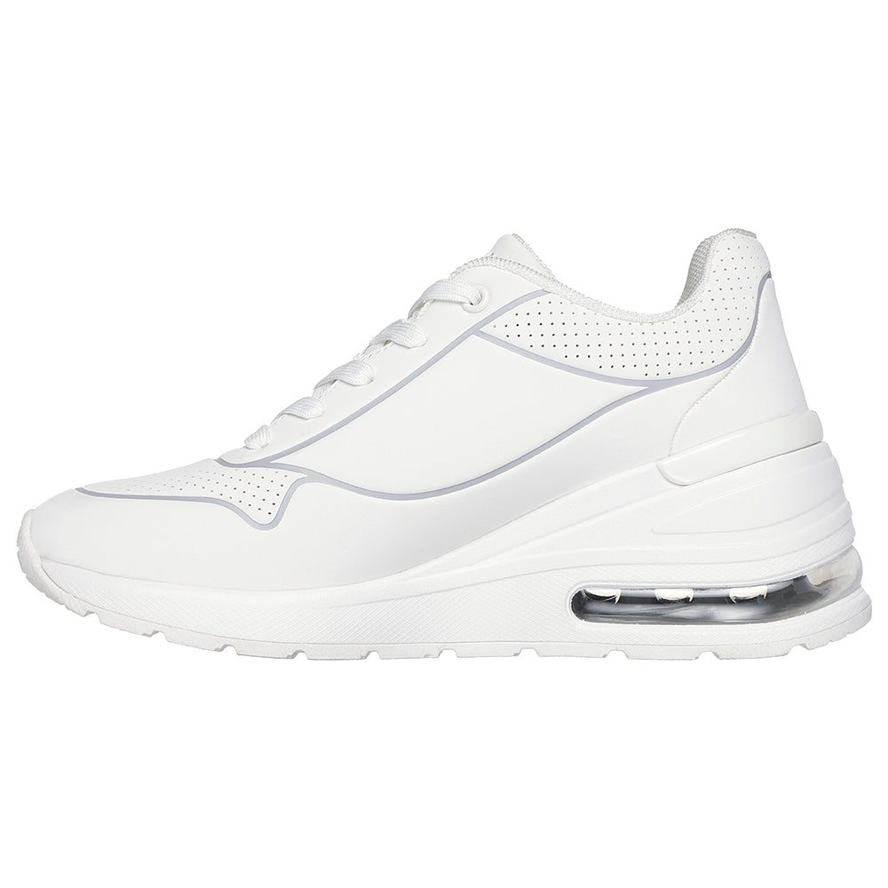 Tenis Skechers Mujer Million Air - Blanco