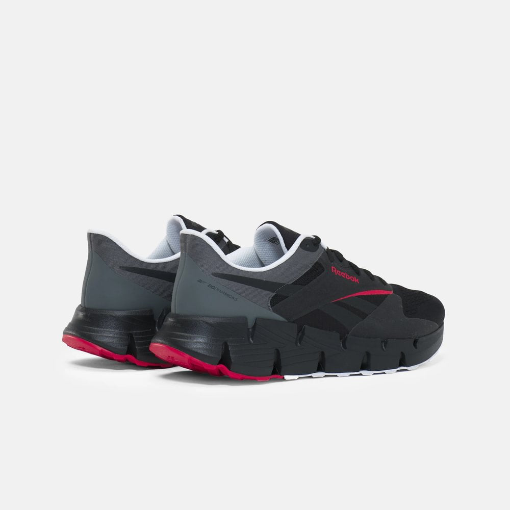 Tenis Reebok Hombre Zig Dynamica 5 - Negro - Rojo