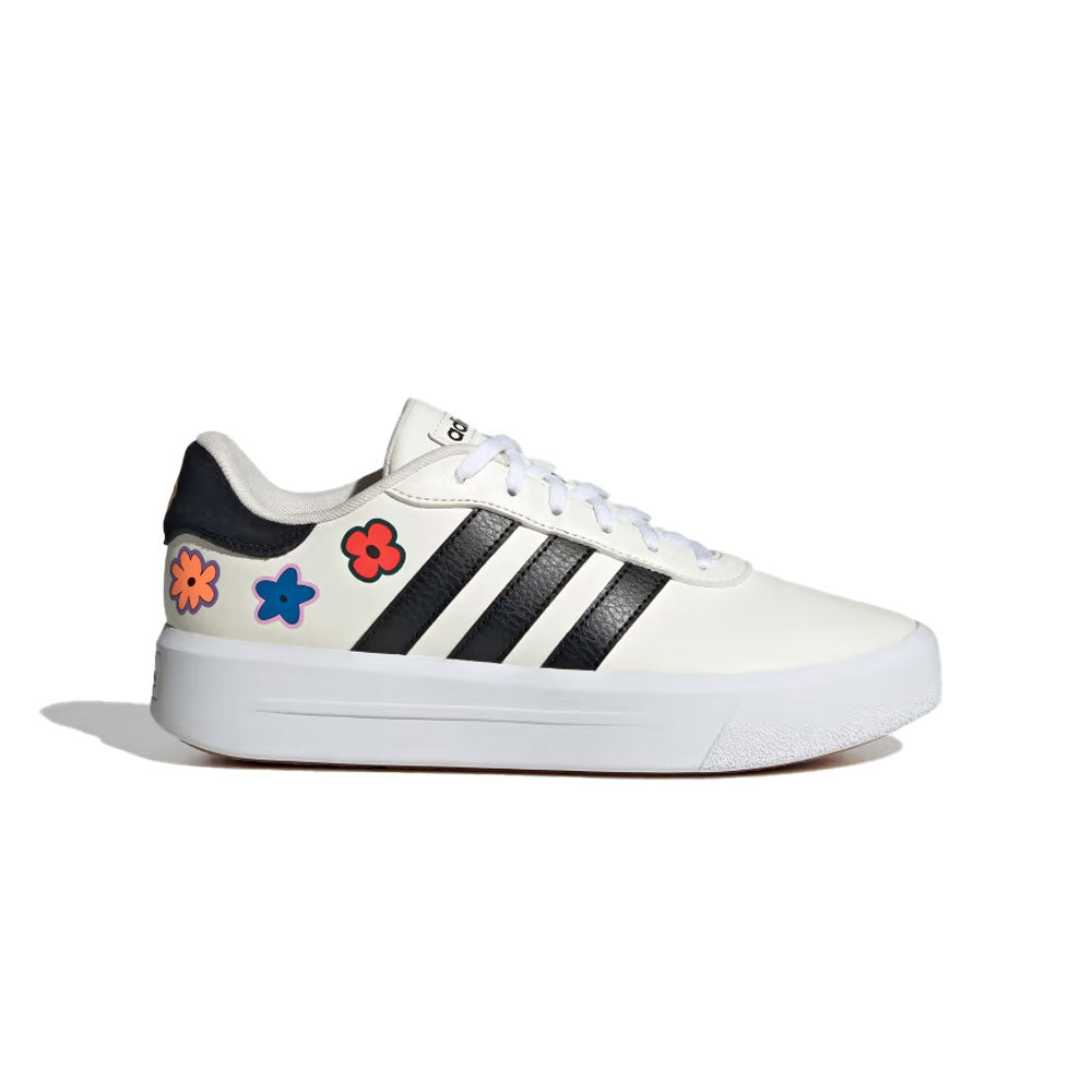 Tenis Mujer Adidas Court Plataforma - Blanco