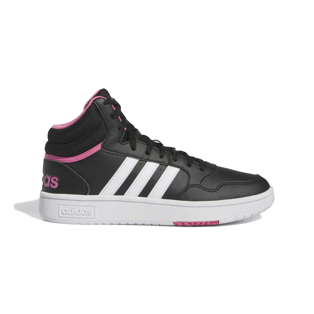 Tenis Mujer adidas Hoops 3.0 - Negro- Rosado