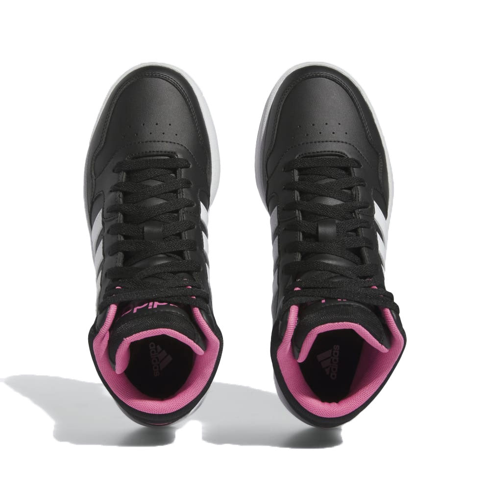 Tenis Mujer adidas Hoops 3.0 - Negro- Rosado