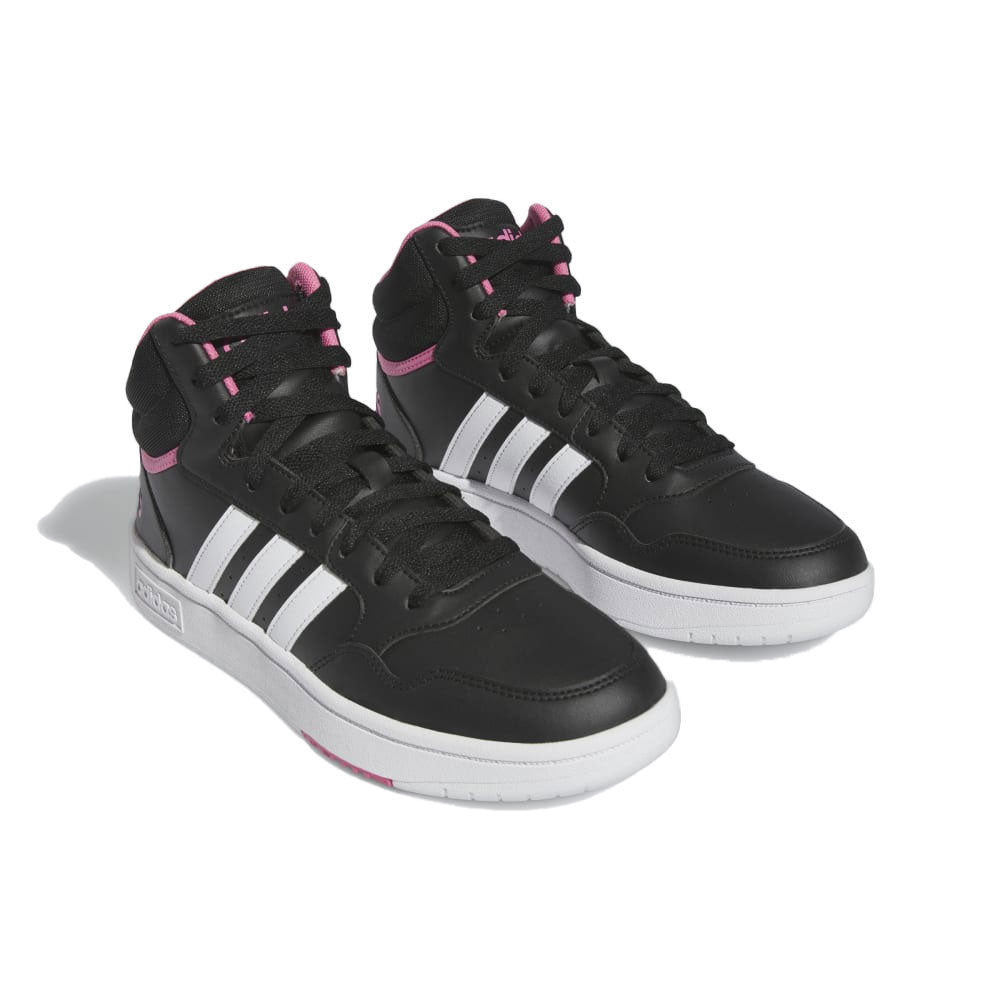 Tenis Mujer adidas Hoops 3.0 - Negro- Rosado